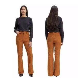 Wrangler brown High Rise Fierce Flare Corduroy Pants Sz. 10x30” Boho Retro